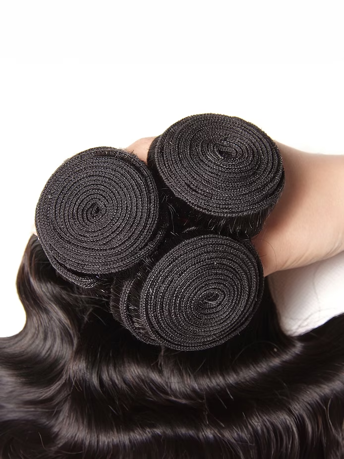 Periodcute 100% Human Hair 4pcs Bundles 18-28in Natural Color