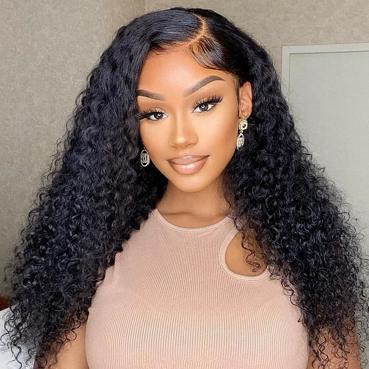 220% Density 13×4  Wear to Go Glueless Lace Bleached Knots Pre-Cut Bohemian Curly Wig