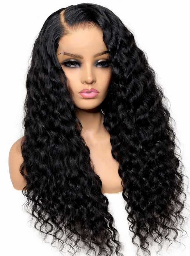 Periodcute 180% Density 5x5 Lace Closure Wig 100% Human Hair