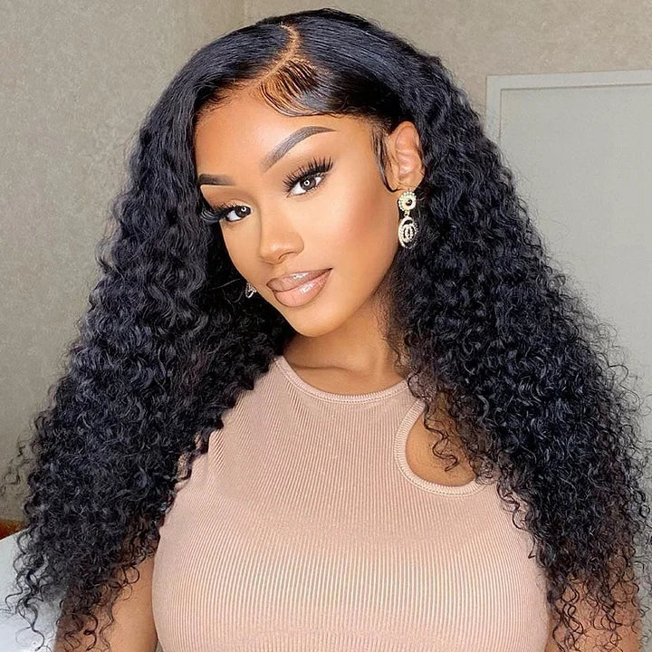 220% Density 13×4  Wear to Go Glueless Lace Bleached Knots Pre-Cut Bohemian Curly Wig