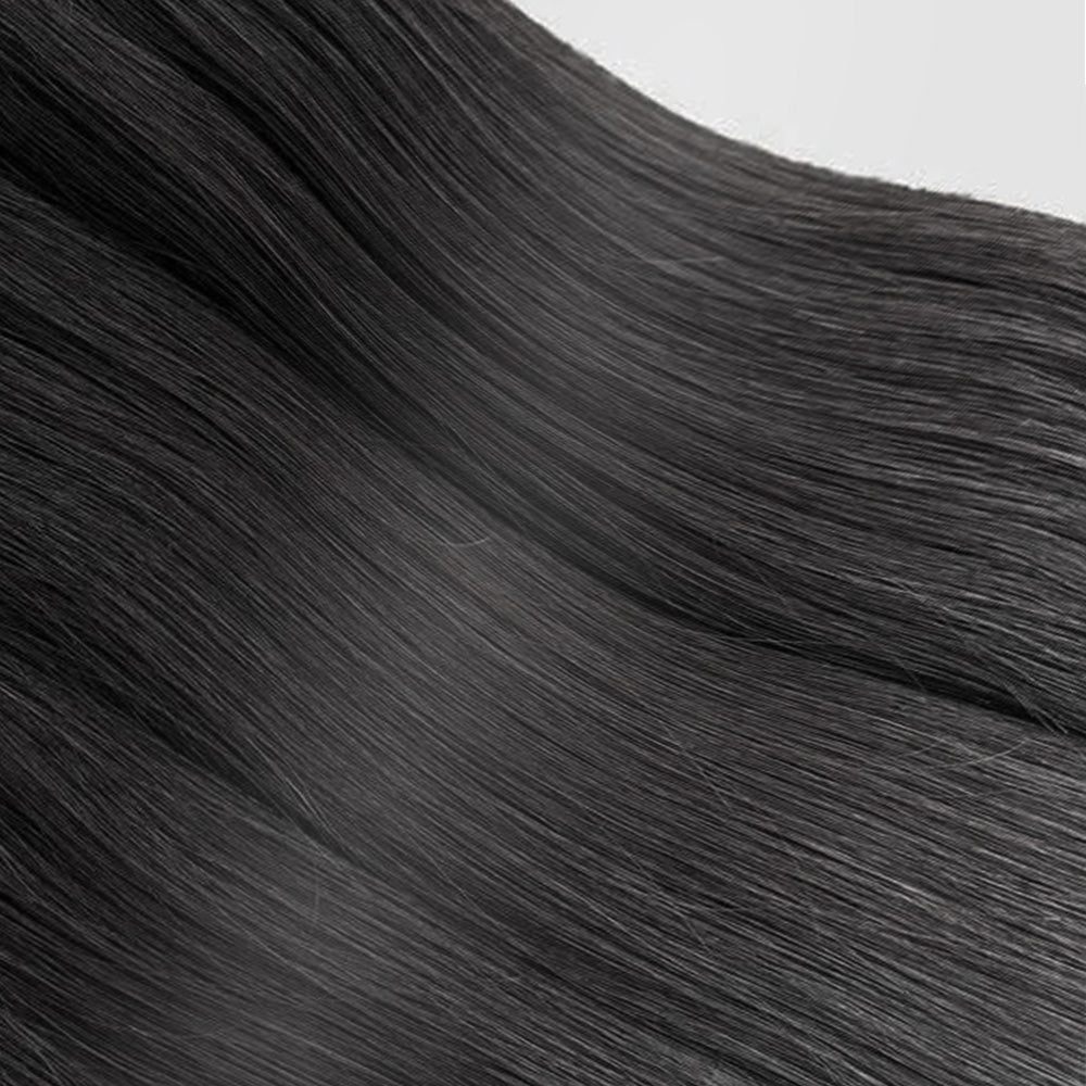 Periodcute 100% Human Hair Pre-Looped Crochet Hair 16-20in Natural Color