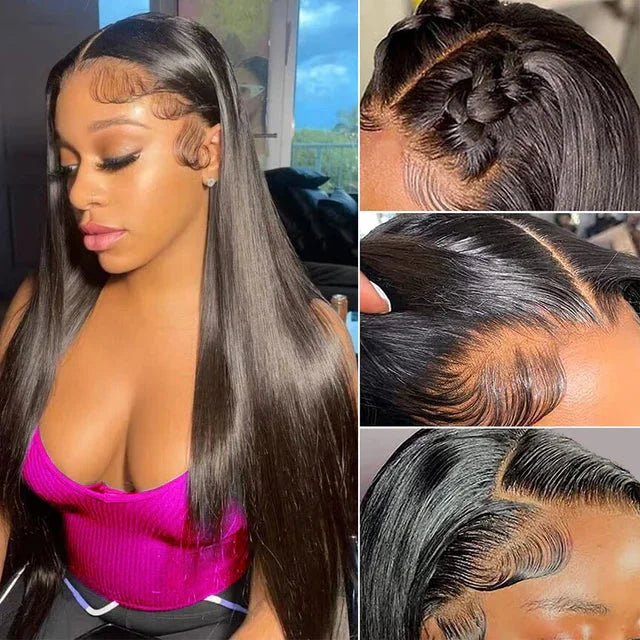 13x4 Wear to Go Transparent Lace Wig 100% Natural Human Hair 180% Density