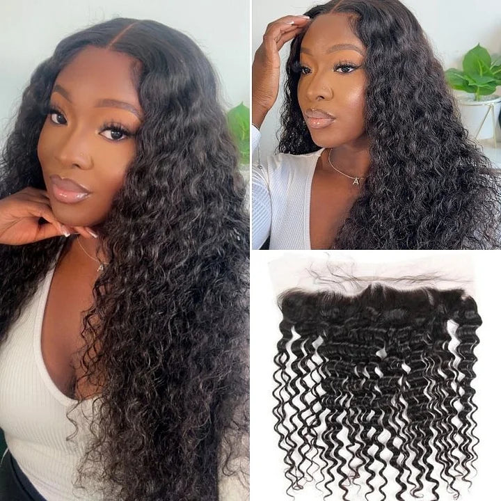 13x4 Frontal Transparent Lace 100% Natural Human Hair