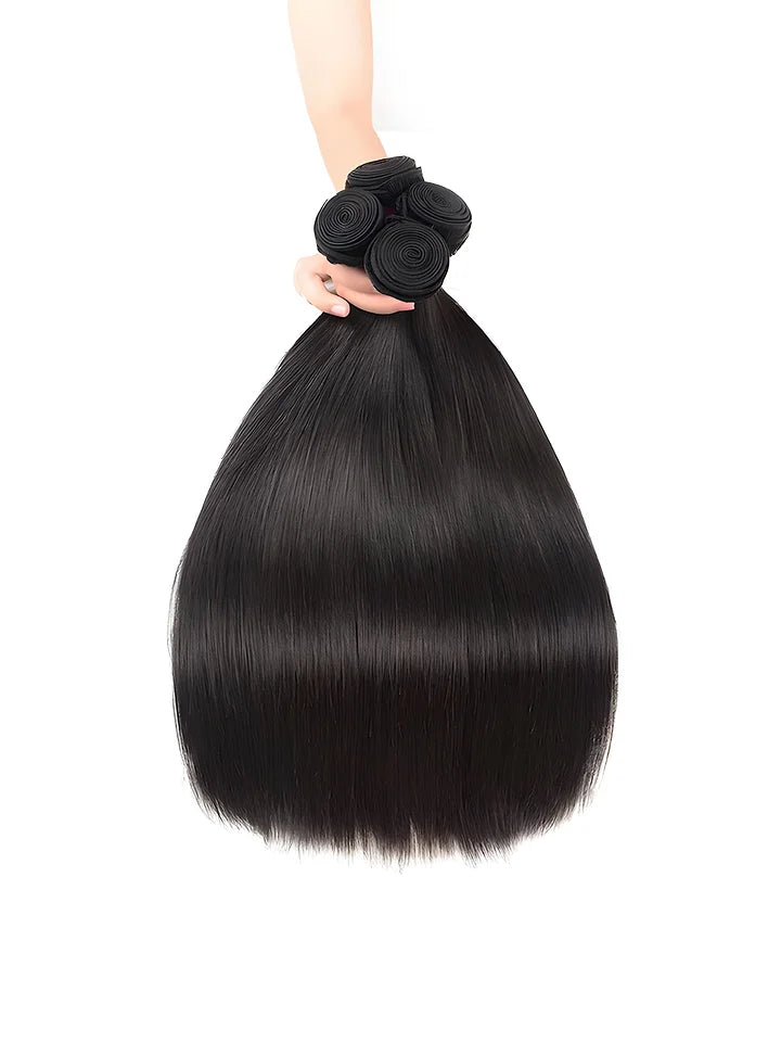 Periodcute 100% Human Hair Bundle 18-28in Natural Color